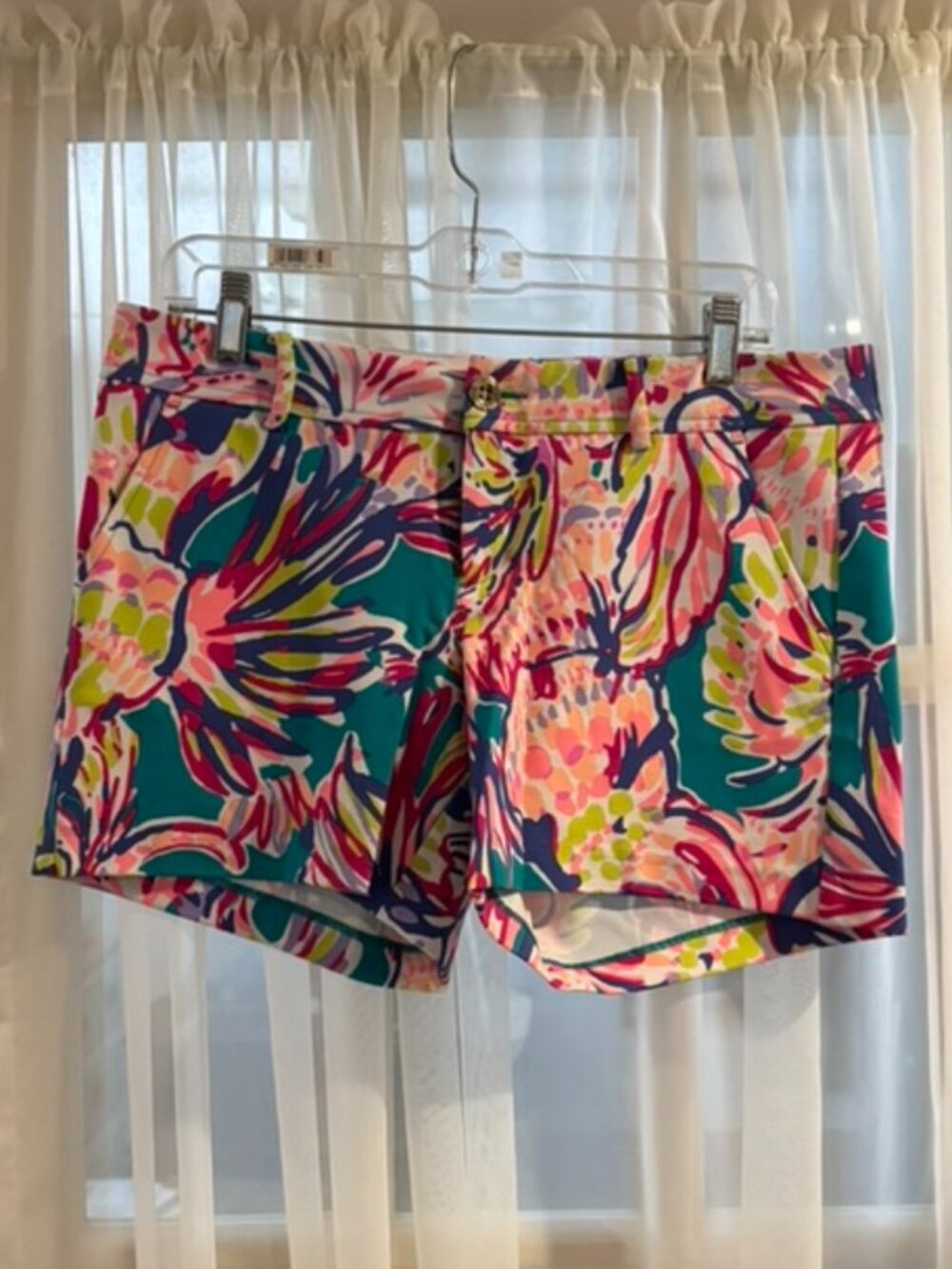 Lilly Pulitzer Callahan Ponte Short Agate Green Safari Sighted Size 8